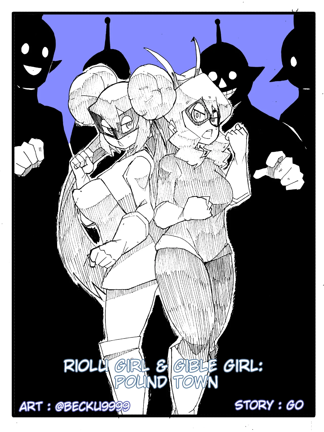 Riolu Girl and Gible Girl: Pound Town
