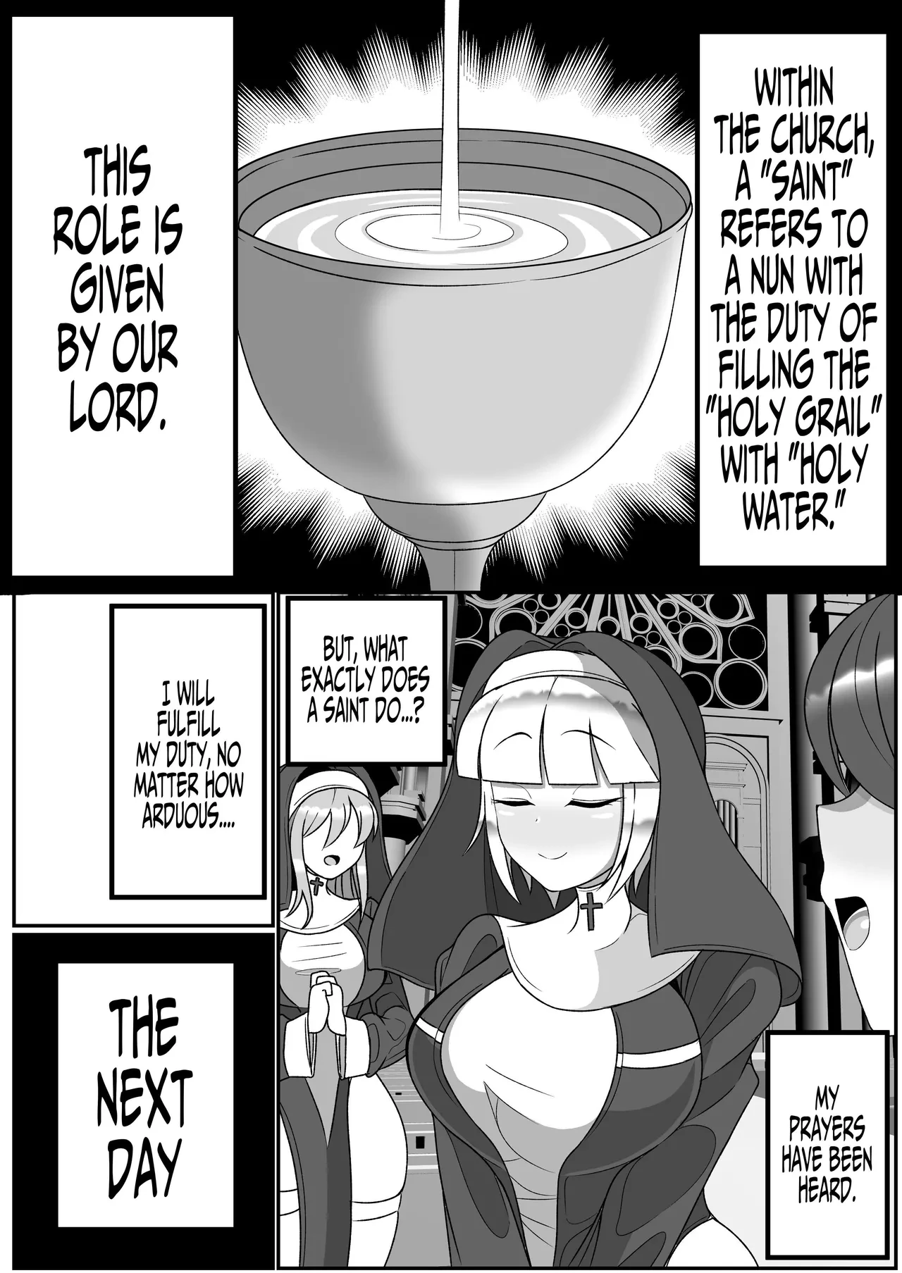 Futanari Seijo Shasei Kinshirei  Dick Slingin Saintess ~Ejaculation Prohibition~ image number 2