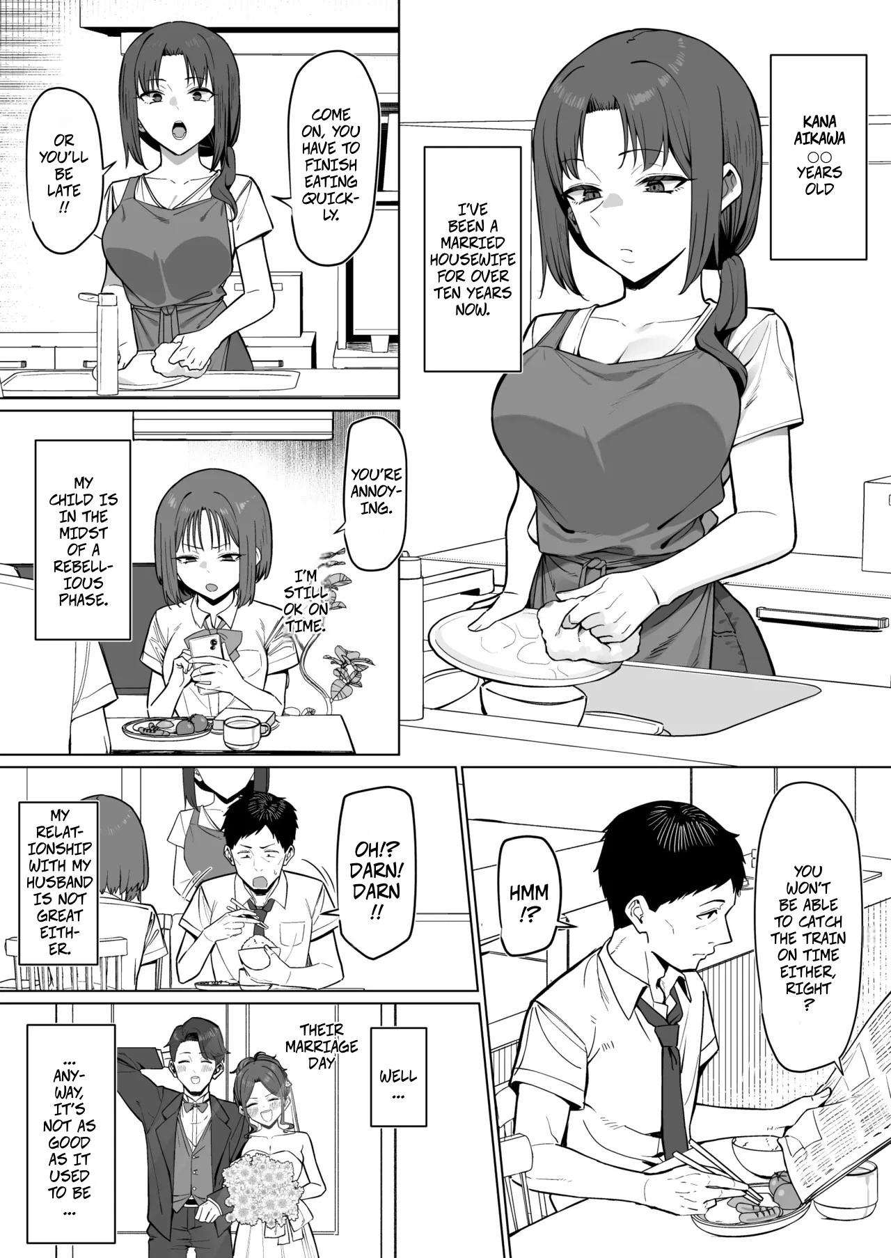 With The Housewife At My Part-Time Job  Baito saki no hitozuma to image number 9