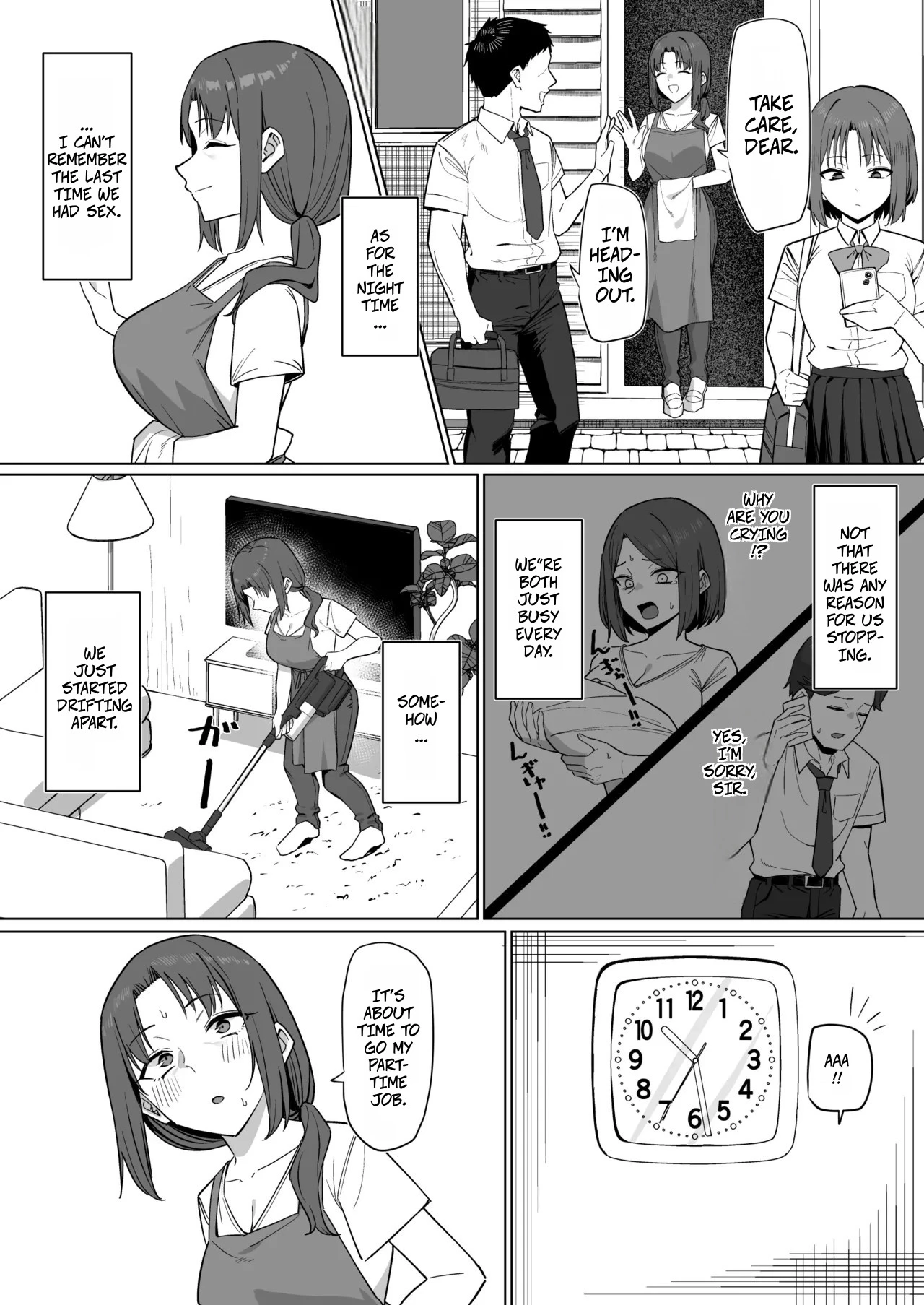 With The Housewife At My Part-Time Job  Baito saki no hitozuma to image number 10