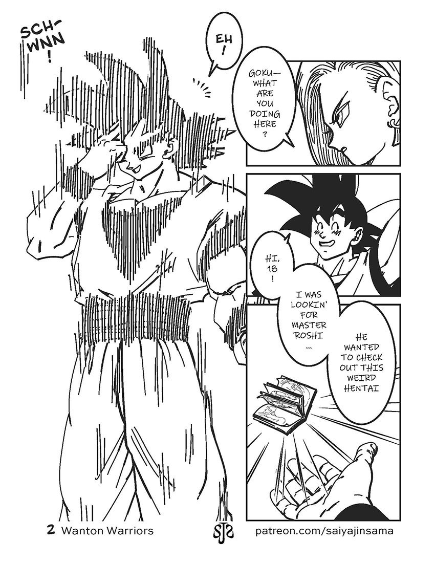saiyajinsama - Wanton Warriors 1 - Goku, 18 & Vegeta (Dragon Ball Z) image number 2