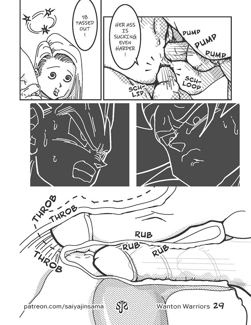 saiyajinsama - Wanton Warriors 1 - Goku, 18 & Vegeta (Dragon Ball Z) image number 29