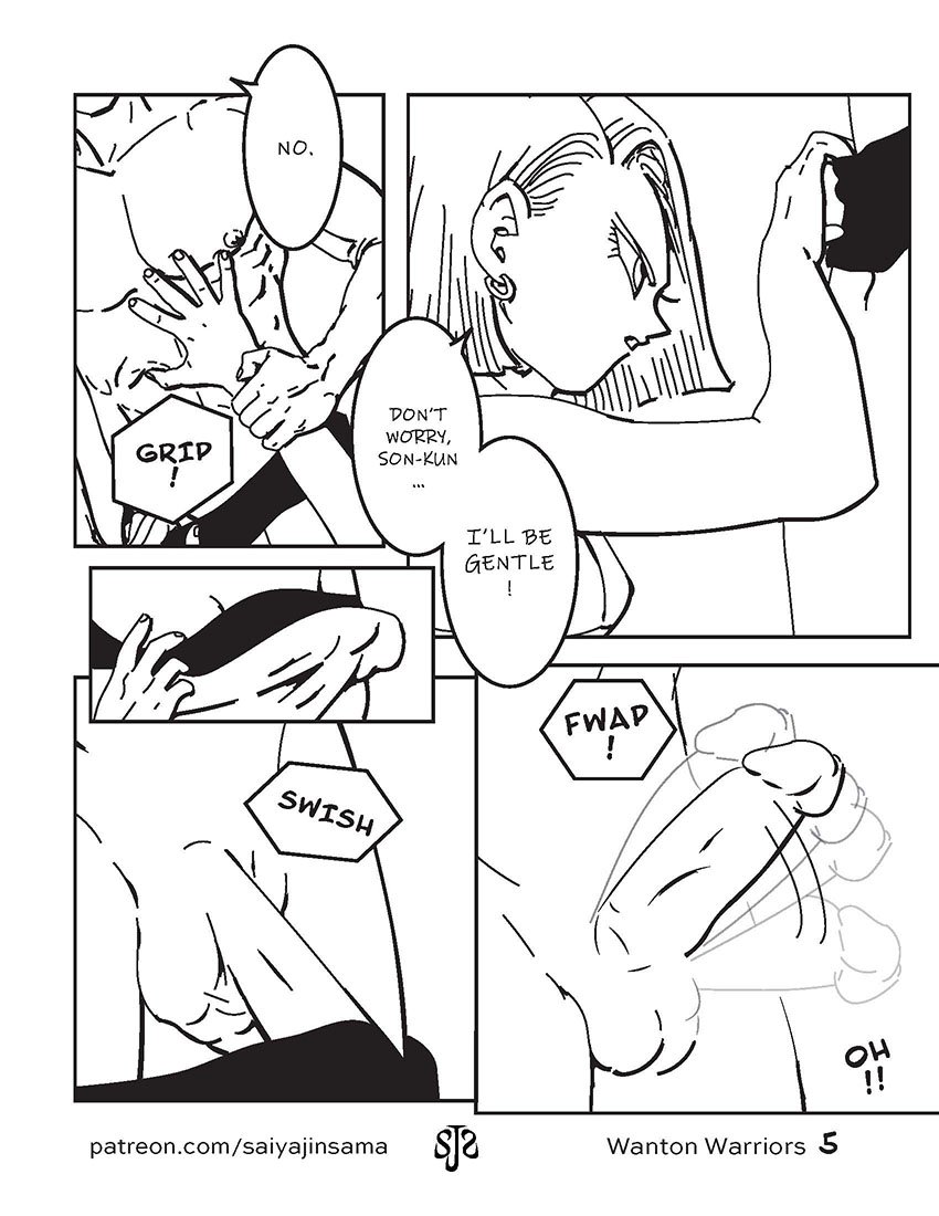 saiyajinsama - Wanton Warriors 1 - Goku, 18 & Vegeta (Dragon Ball Z) image number 5