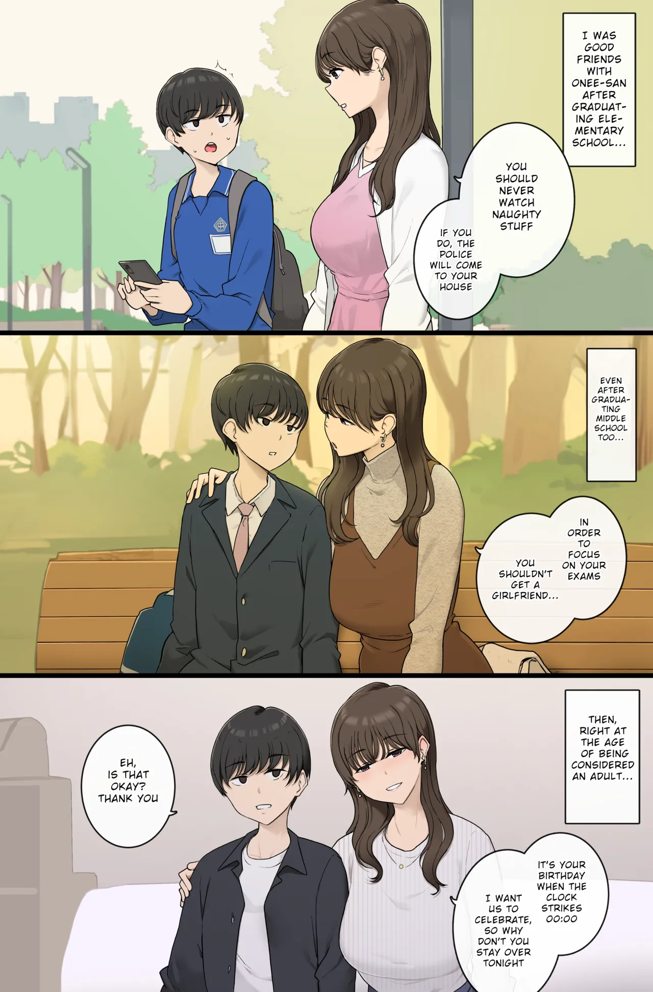 Danshi o Mukuna mama Sodatete Hoshoku suru Warui Onee-san image number 1