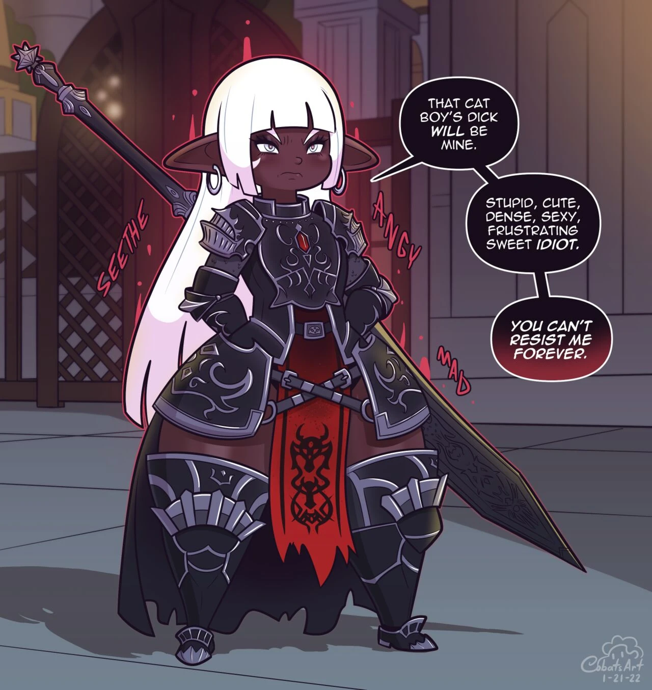 [Cobatsart] Mary Muffin: DRK Chocolate Cake (Final Fantasy XIV) image number 2