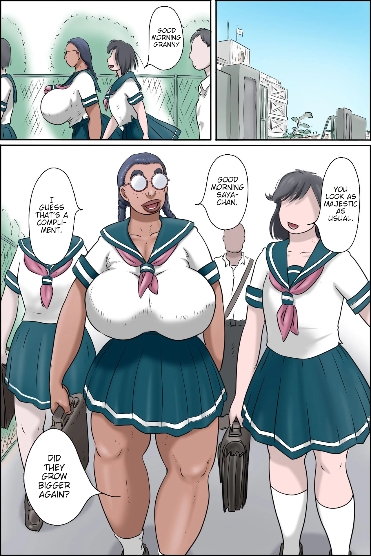High School Granny  Tokunou Oba-chan Joshi  Part 1 and 2 PLus extras image number 109