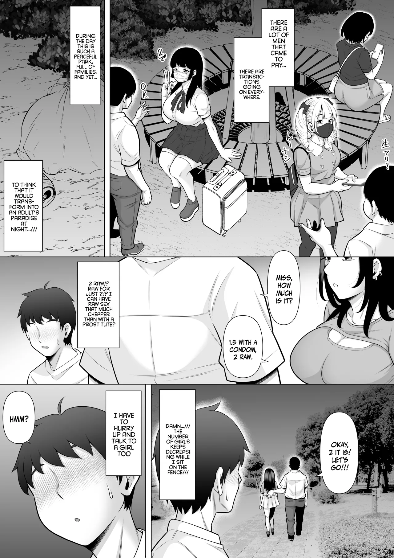 Story About How I Hired And Creampied A Black Gal From A Famed Standing Girl Park  Uwasa no Tachinbo Kouen de Kuro Gal JK Katte Nama Nakadashi Shita Hanashi image number 4