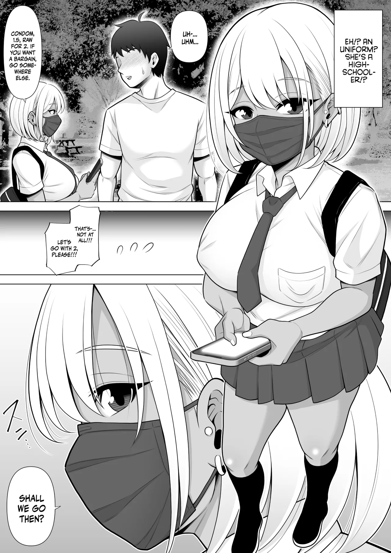 Story About How I Hired And Creampied A Black Gal From A Famed Standing Girl Park  Uwasa no Tachinbo Kouen de Kuro Gal JK Katte Nama Nakadashi Shita Hanashi image number 5