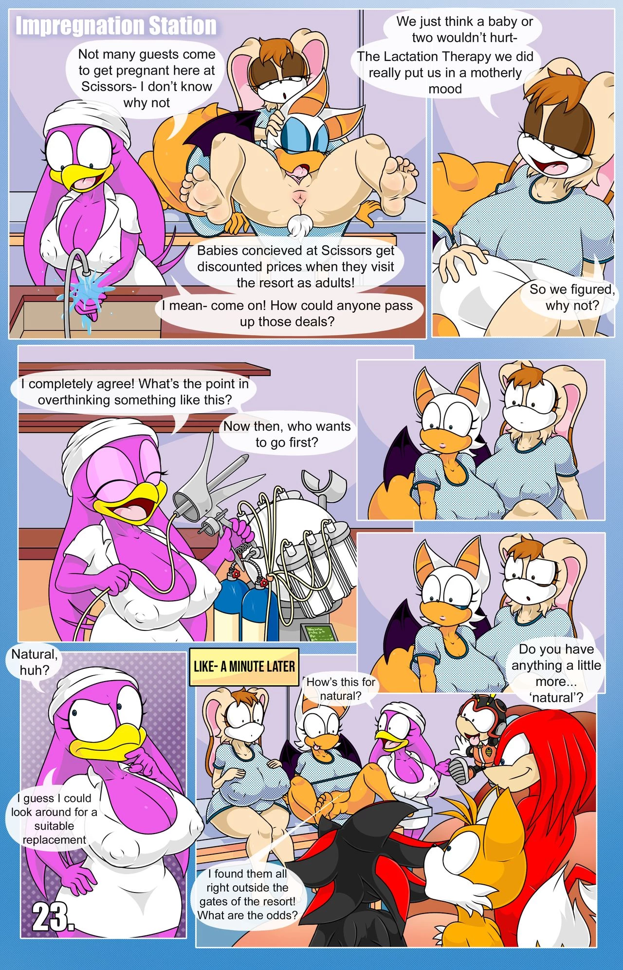 Rouge and Vanilla in: Scissors Resort image number 28