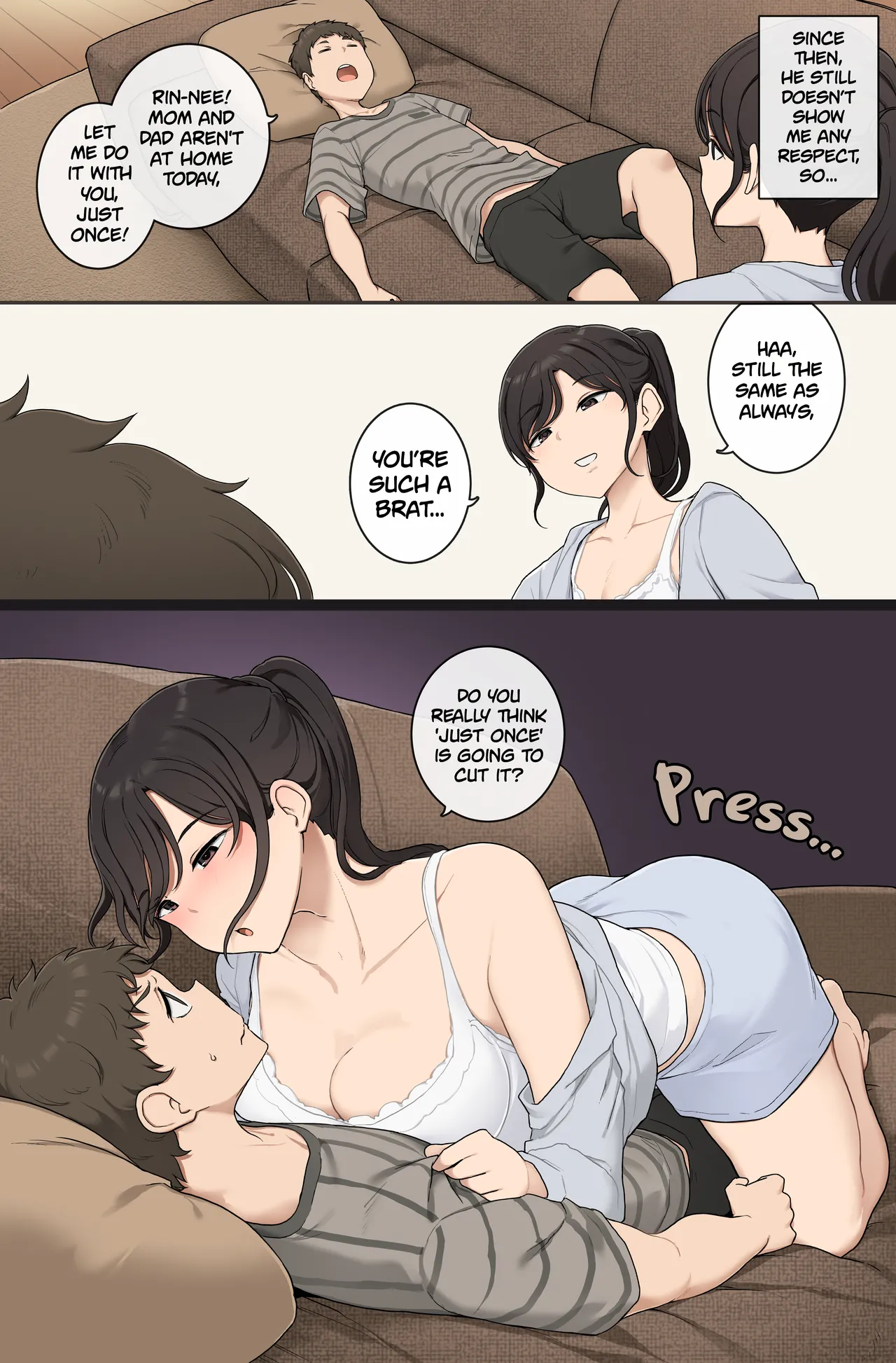 Older Step-sister Teaches Her Cheeky Little Step-brother a Lesson  Namaiki Gitei o Kyoiku Suru o Gishi-chan image number 2
