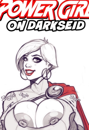 Power girl on Darkseid