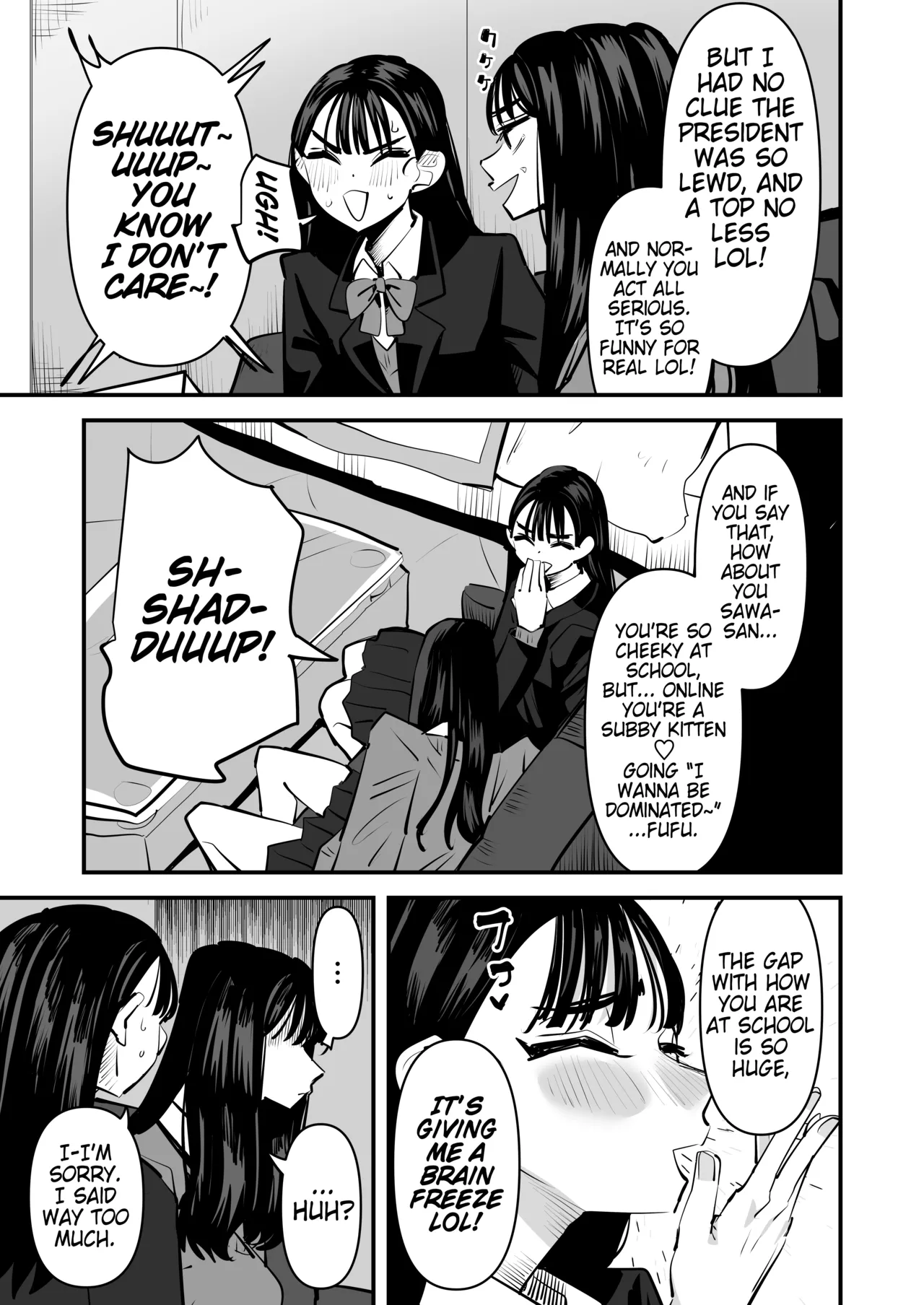 Shes Crazy Good at Yuri Sex Despite Being the Student President and it Seriously Pisses Me Off   Iincho no Kuse ni Yuri Sex Chou Umakute Maji Mukatsuku image number 3