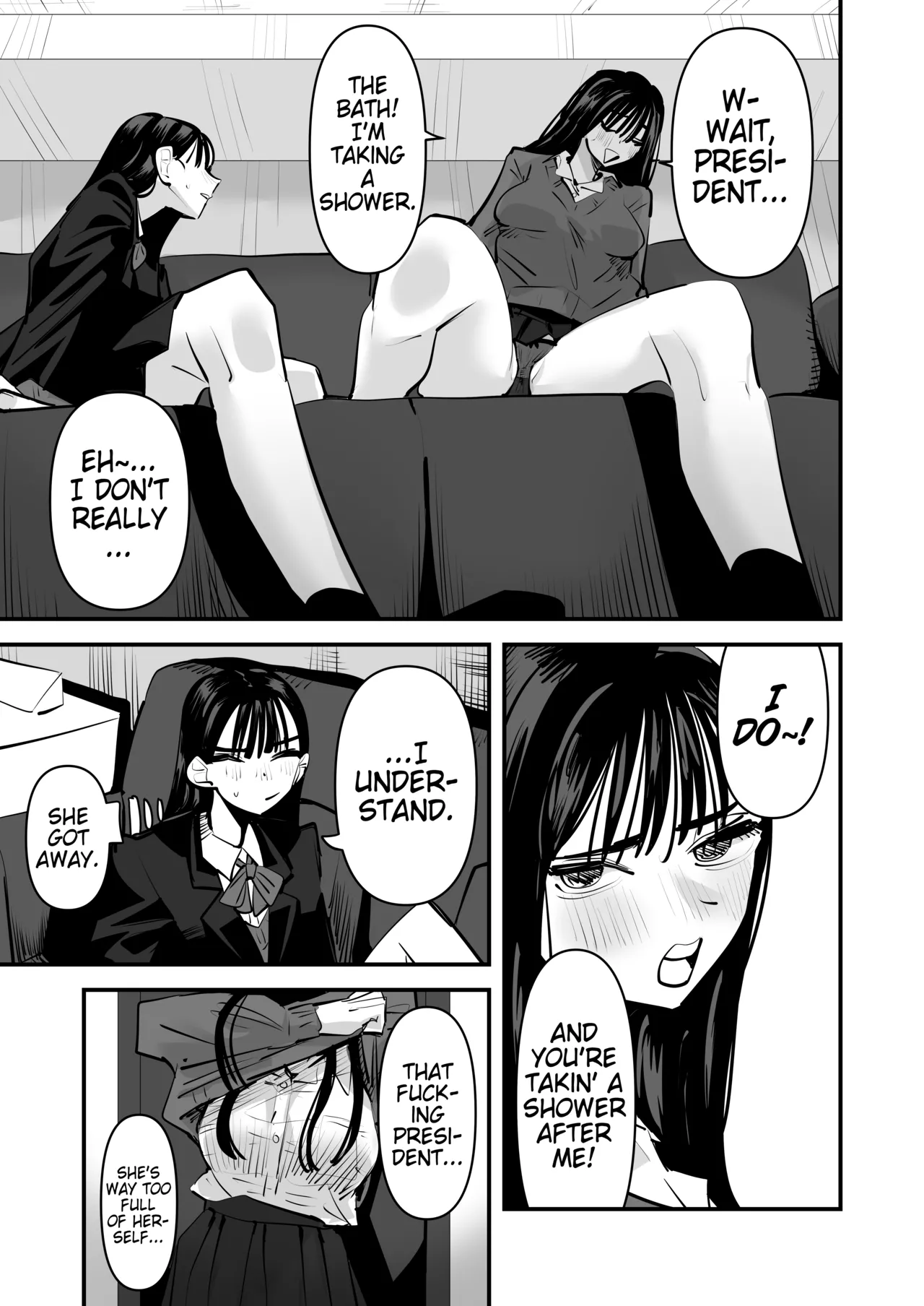Shes Crazy Good at Yuri Sex Despite Being the Student President and it Seriously Pisses Me Off   Iincho no Kuse ni Yuri Sex Chou Umakute Maji Mukatsuku image number 5
