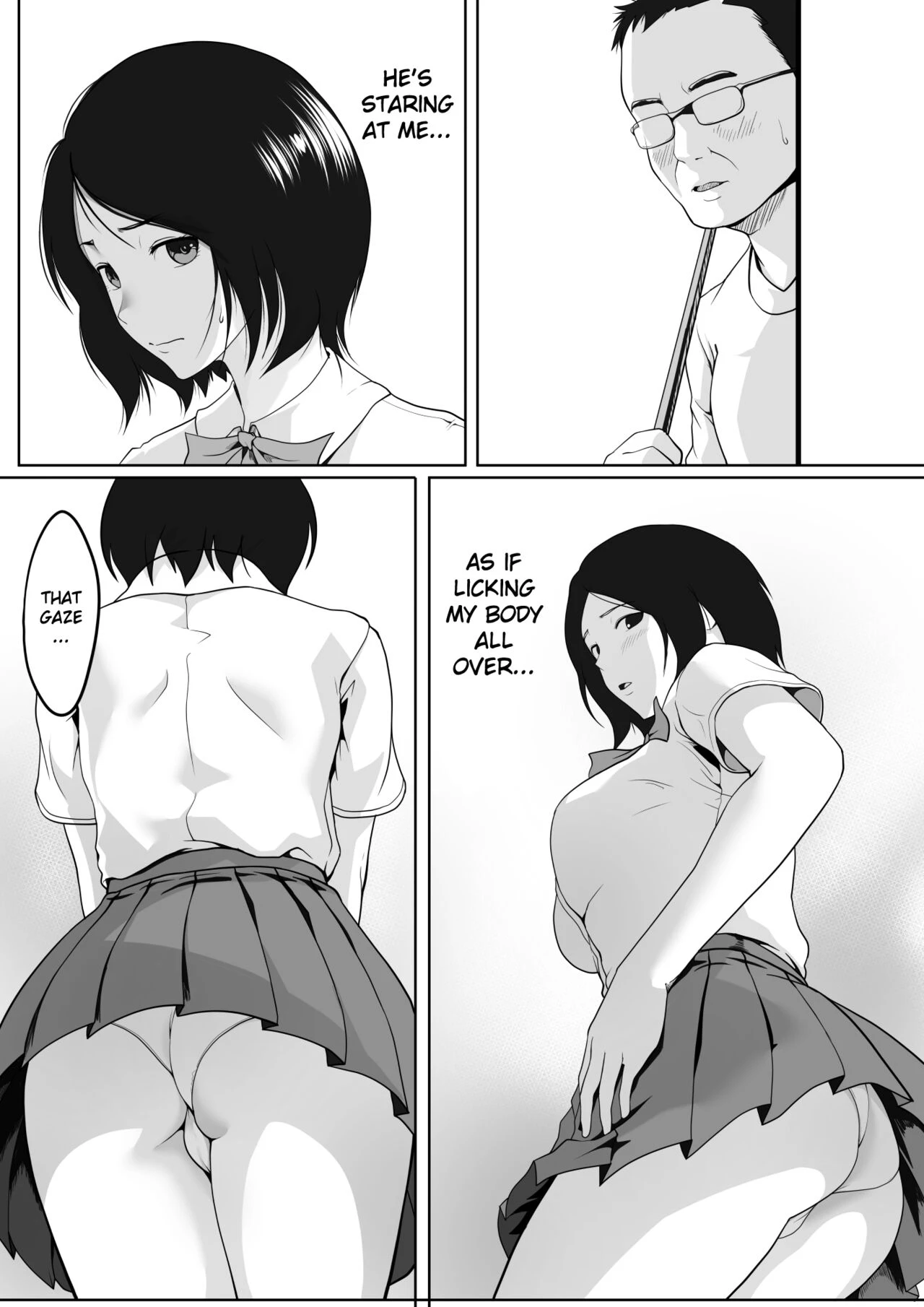 The gaze from old man next door is bothering me...  Tonari no Oji-san no Shisen ga ki ni Natte? image number 3
