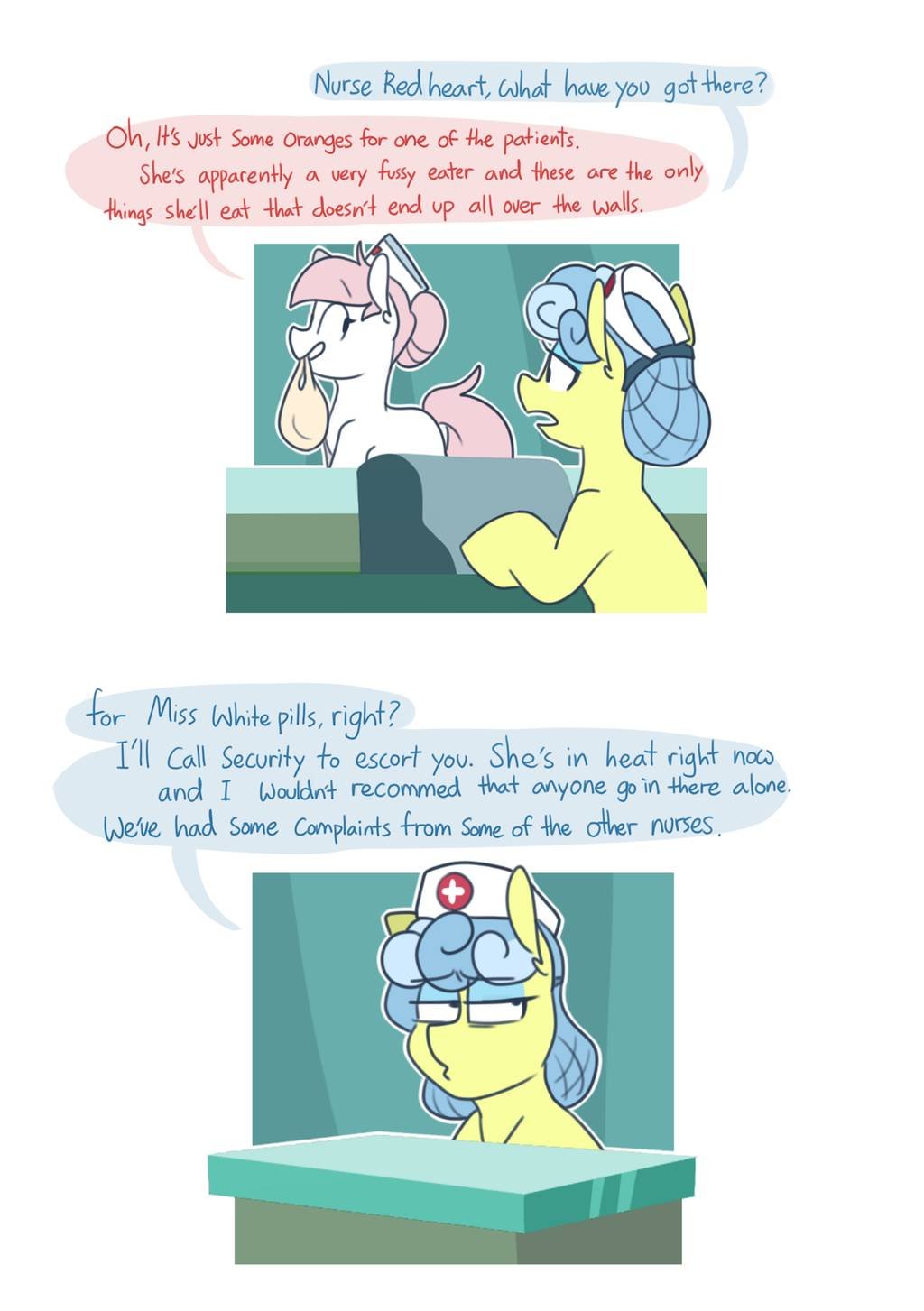 NSFW Comic! White Pills X Redheart image number 1