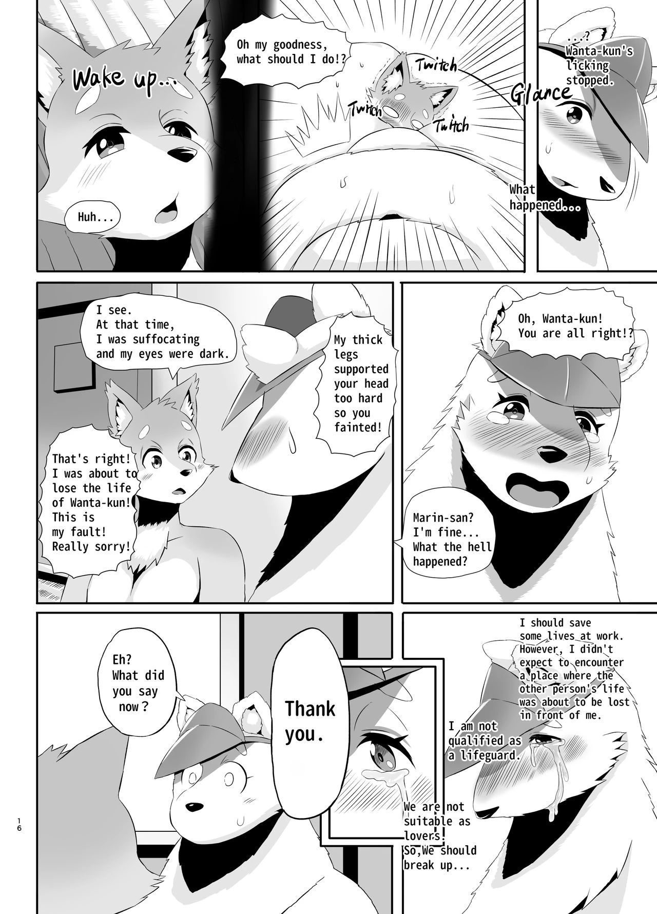 Beach Life Guard 30years old Polar bear woman First love  Kaihinkyumeishi Misoji Shirokumaonna Hajimete no Koi image number 15