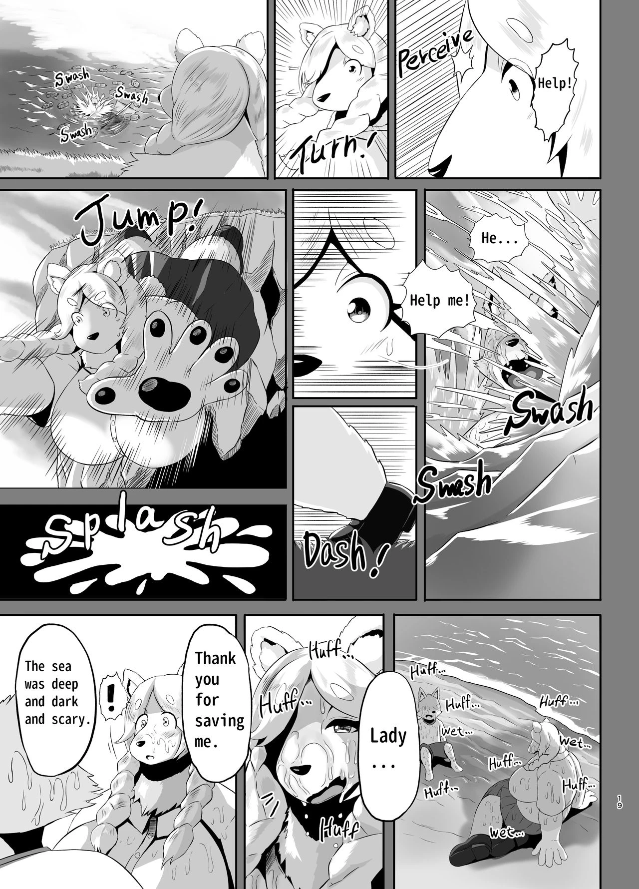 Beach Life Guard 30years old Polar bear woman First love  Kaihinkyumeishi Misoji Shirokumaonna Hajimete no Koi image number 18