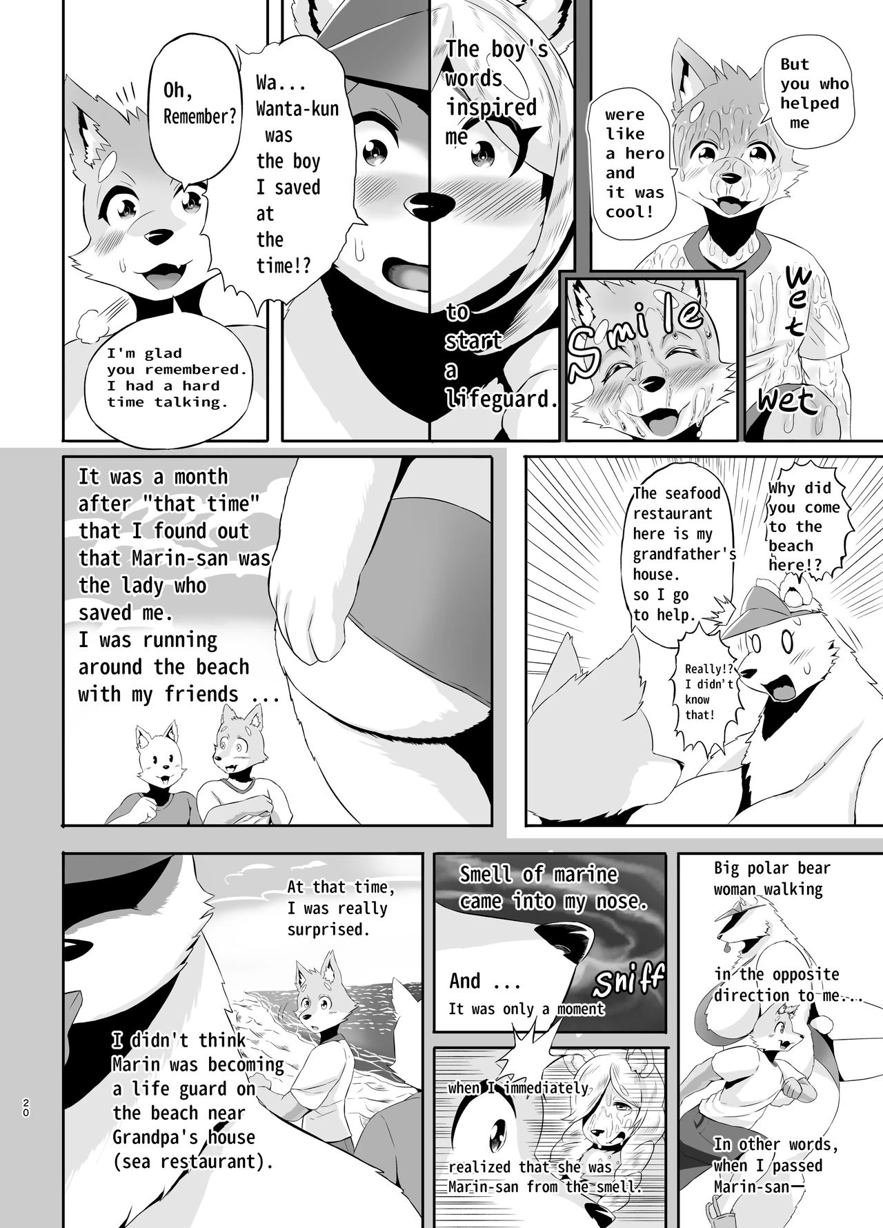 Beach Life Guard 30years old Polar bear woman First love  Kaihinkyumeishi Misoji Shirokumaonna Hajimete no Koi image number 19