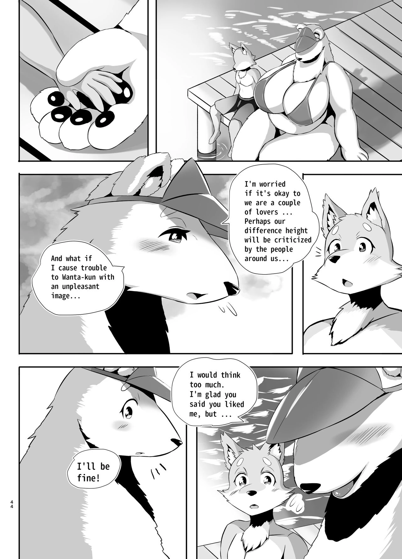 Beach Life Guard 30years old Polar bear woman First love  Kaihinkyumeishi Misoji Shirokumaonna Hajimete no Koi image number 43