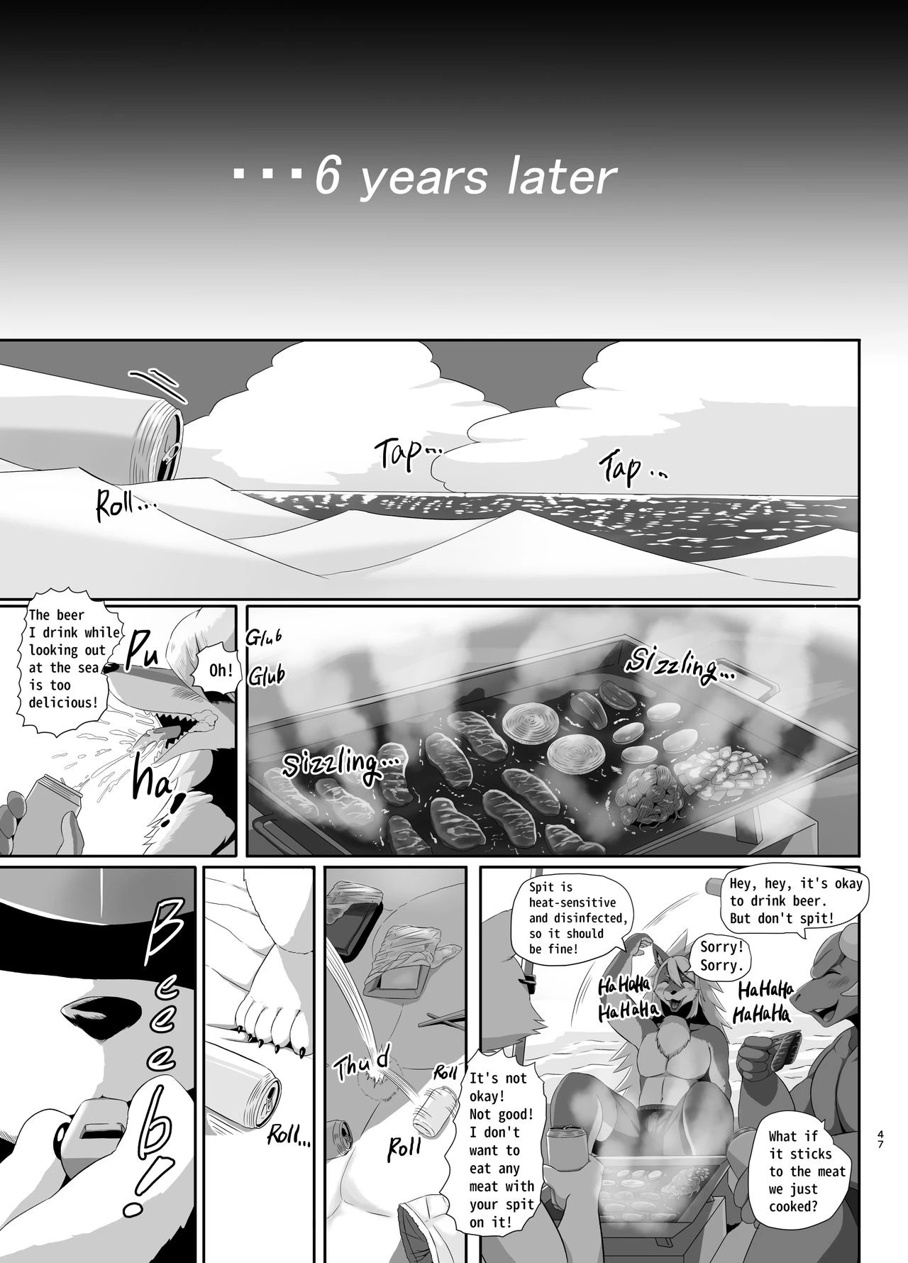 Beach Life Guard 30years old Polar bear woman First love  Kaihinkyumeishi Misoji Shirokumaonna Hajimete no Koi image number 46