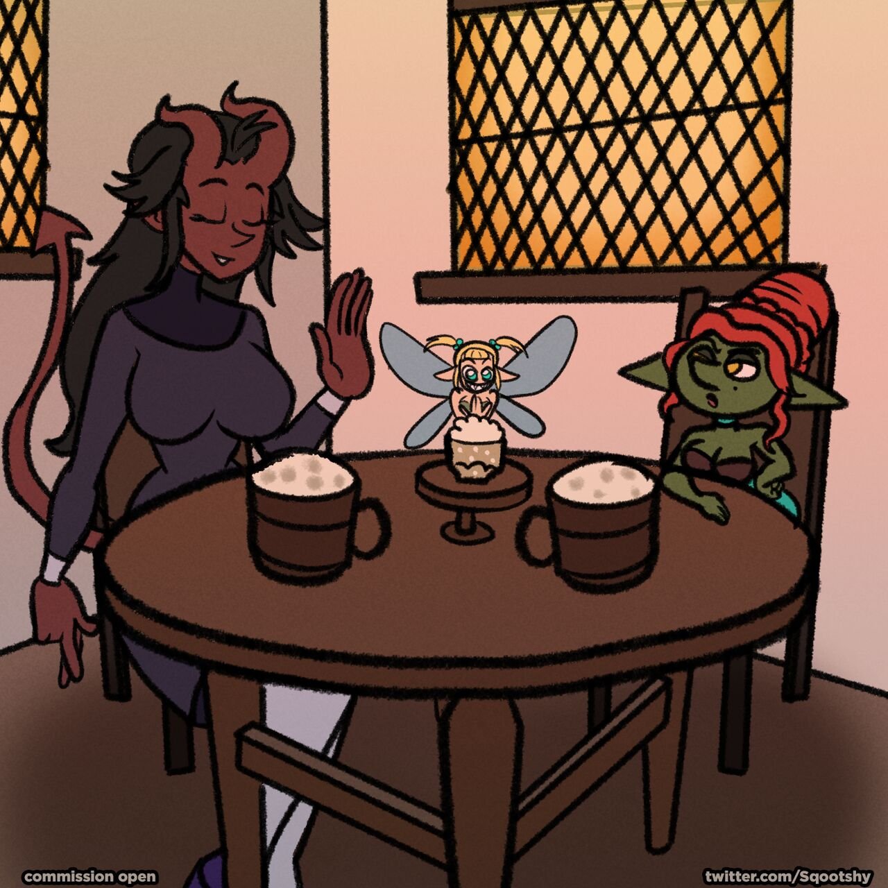 Sqootshy Comic - trouble trio image number 1