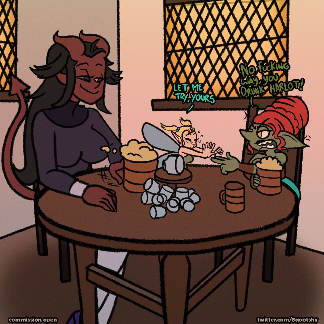 Sqootshy Comic - trouble trio image number 2