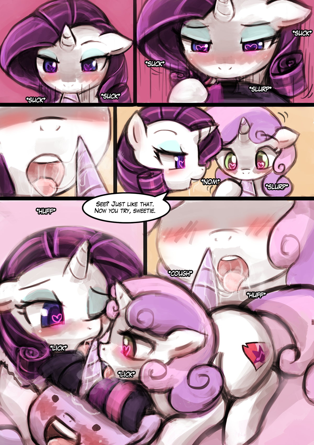 lumineko - Hot cocoa with marshmallows (My little pony) porn comic image number 7