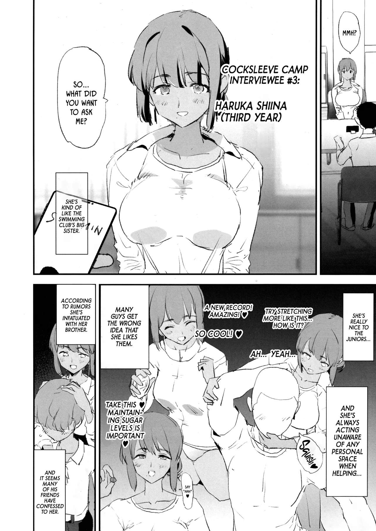 Cocksleeve Camps Hypnosis Lewd Interview -Haruka Shiina-  Onaho Gasshuku Saimin Dosukebe Interview Shiina Senpai image number 2