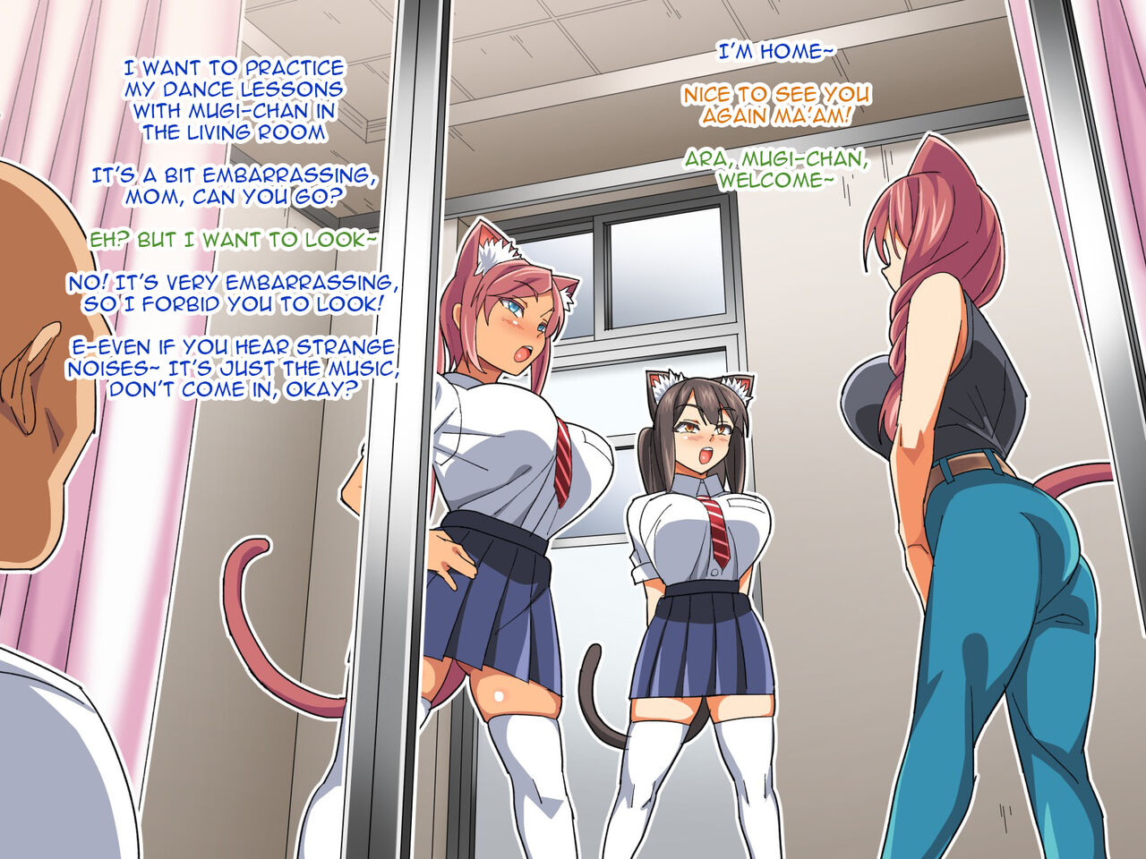 Akushizu Zenin Baka de Kyonyuu no Shuzoku to Dosukebe Harem Seikatsu English image number 45