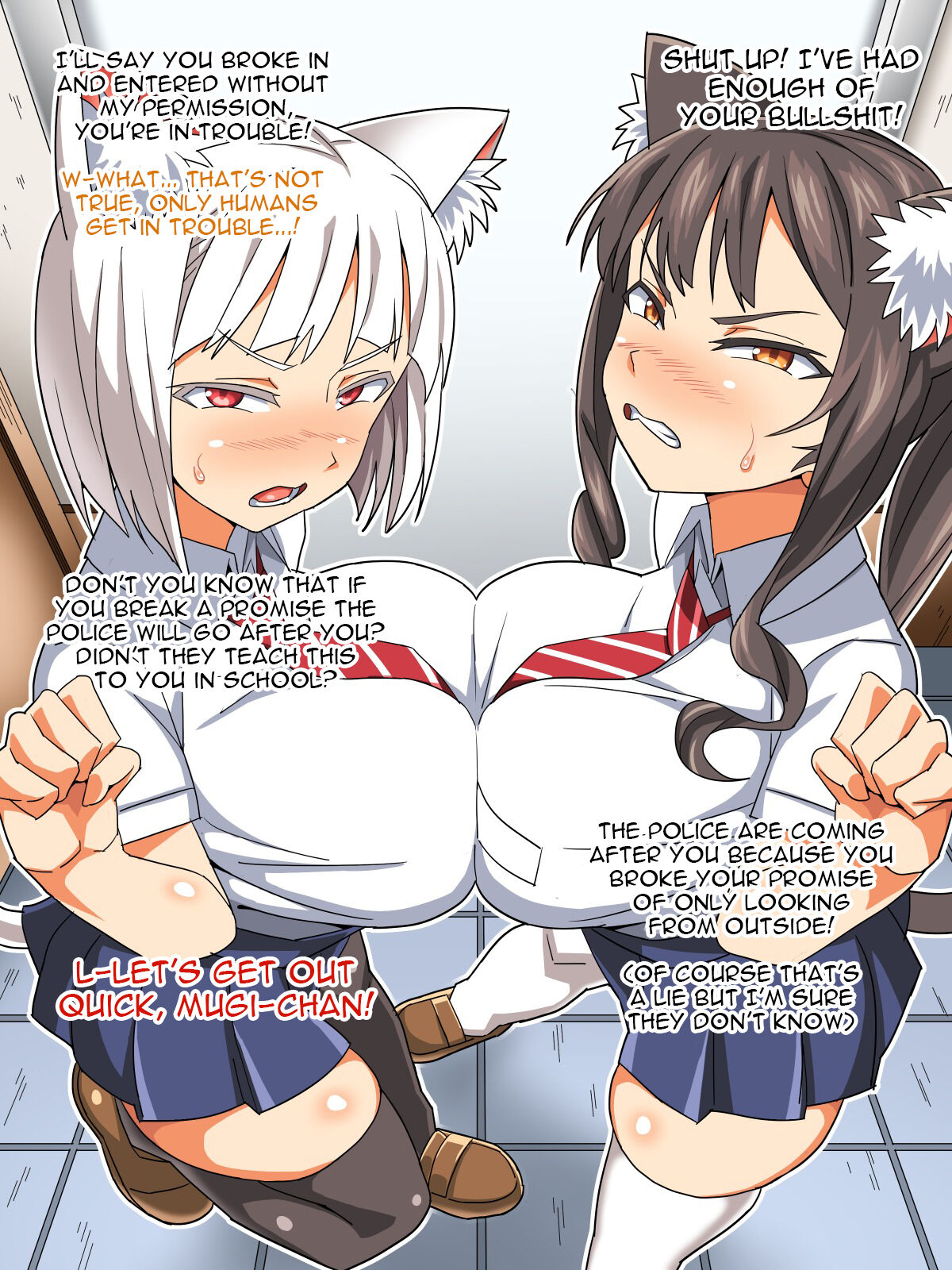 Akushizu Zenin Baka de Kyonyuu no Shuzoku to Dosukebe Harem Seikatsu English image number 8