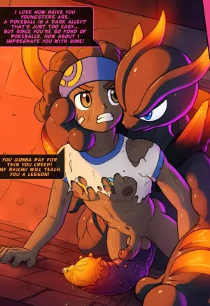 The legendary pokemon mewtwo and this femboy Pokemon Trainer