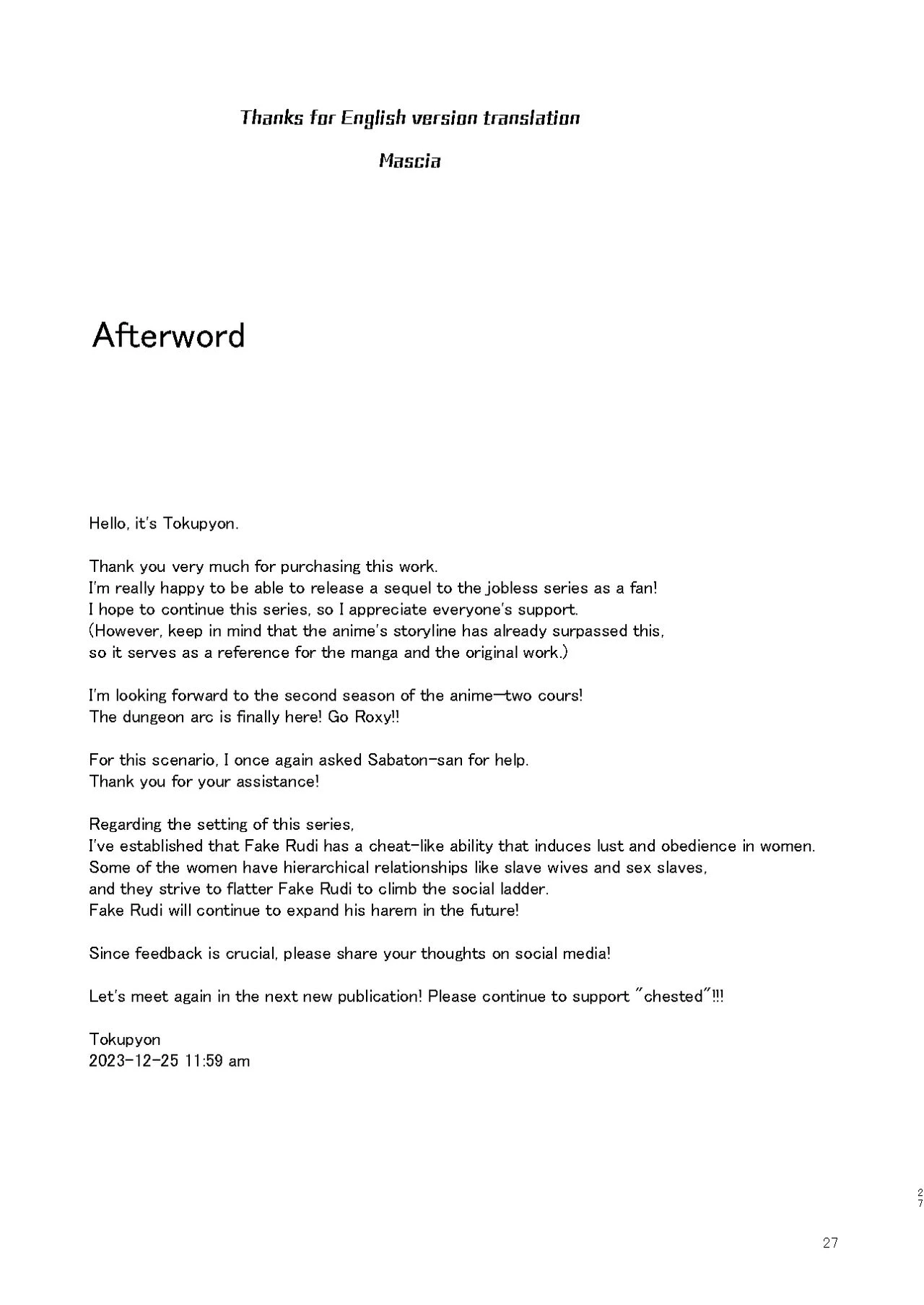 Fushoku Tensei 2 ~Tamashii Kawattara Honki Shaseisu~ image number 25