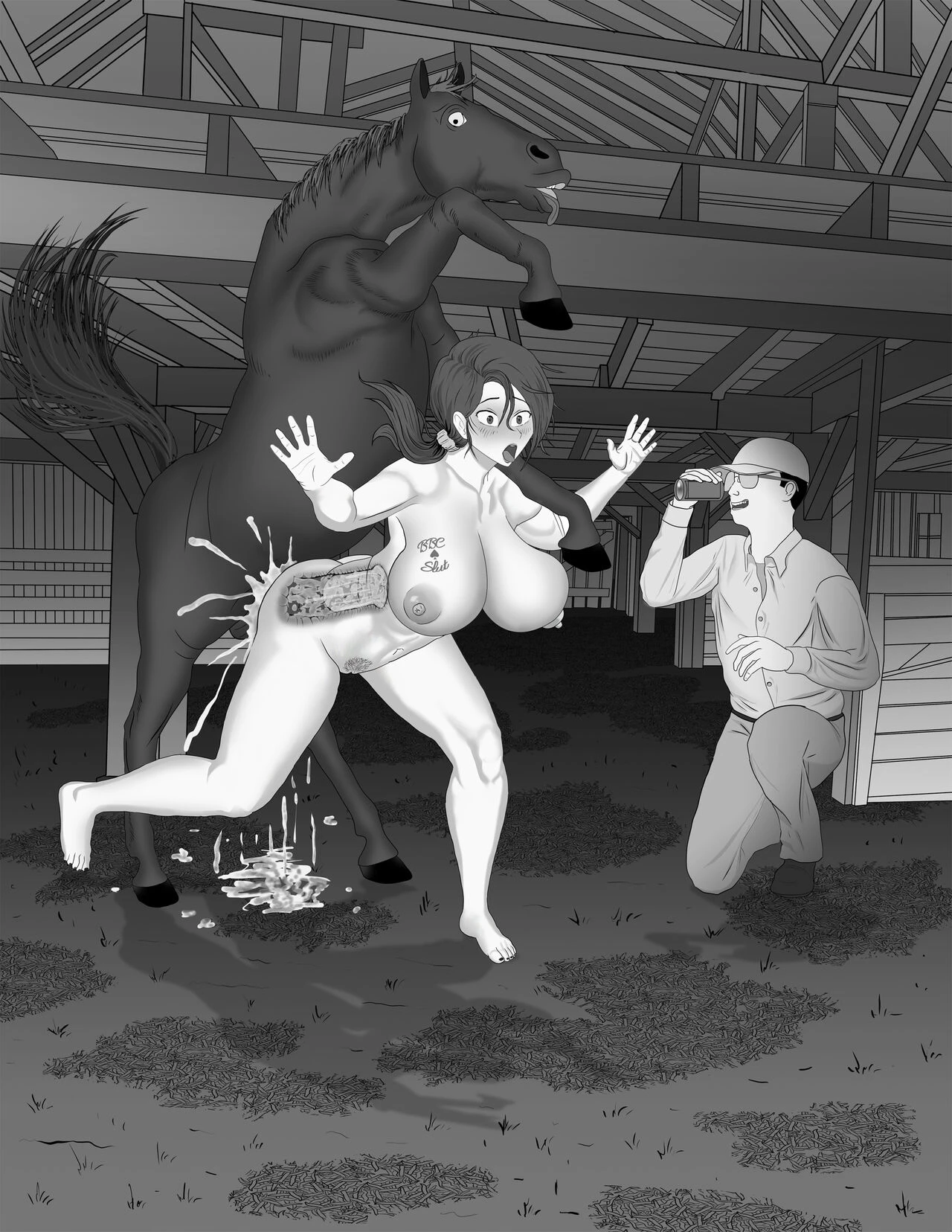 Kokujin no Tenkousei NTR Parody image number 13