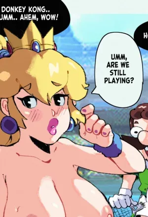 Peach and Mario
