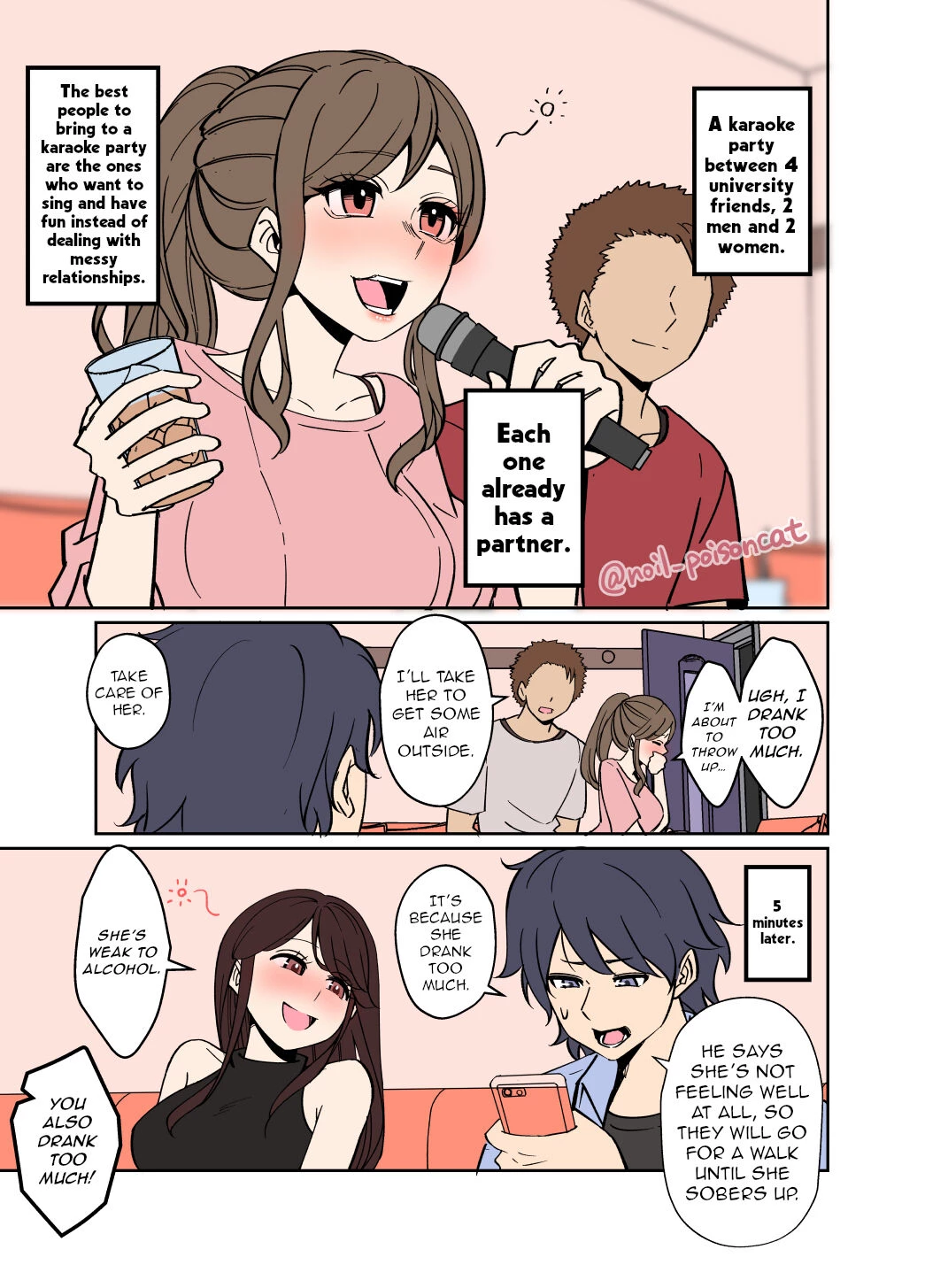 A story about a drunk college friend  Yotta Daigaku no Tomodachi ni Warui Koto o Suru Hanashi image number 1