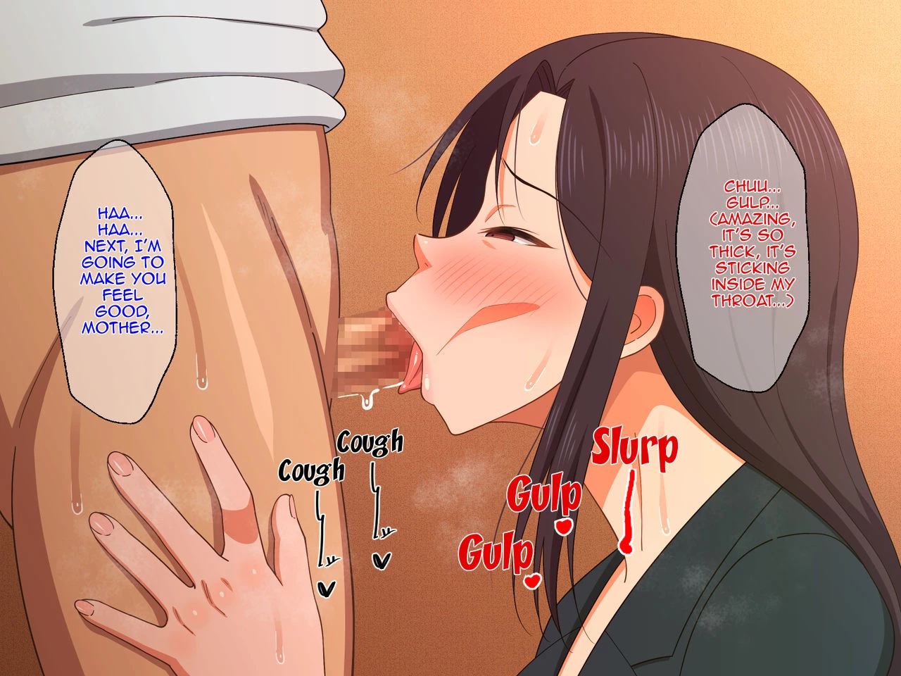 Shigoto Ningen de Kibishikatta Hahaoya wa Musuko to no Kinshin Koubi de Midara ni Aeide Jusei SuruStrict Workaholic Mother is Gasping L image number 106