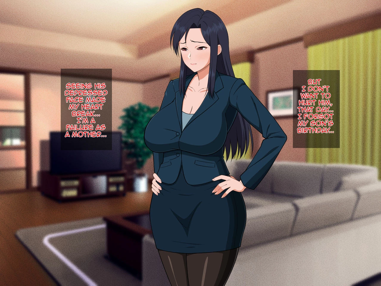 Shigoto Ningen de Kibishikatta Hahaoya wa Musuko to no Kinshin Koubi de Midara ni Aeide Jusei SuruStrict Workaholic Mother is Gasping L image number 38