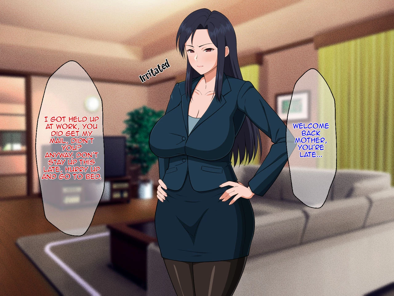 Shigoto Ningen de Kibishikatta Hahaoya wa Musuko to no Kinshin Koubi de Midara ni Aeide Jusei SuruStrict Workaholic Mother is Gasping L image number 5