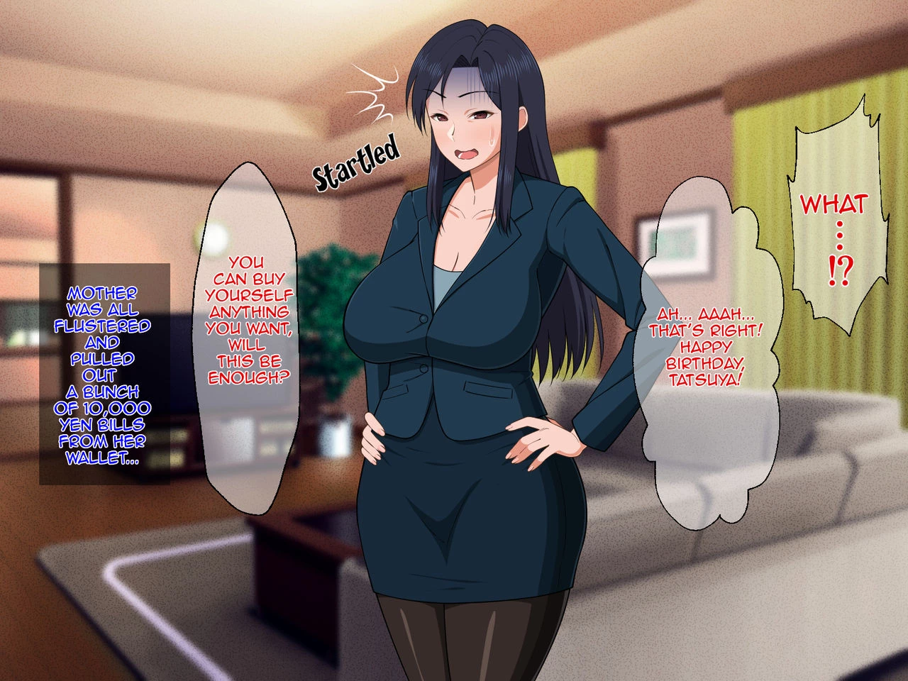Shigoto Ningen de Kibishikatta Hahaoya wa Musuko to no Kinshin Koubi de Midara ni Aeide Jusei SuruStrict Workaholic Mother is Gasping L image number 7