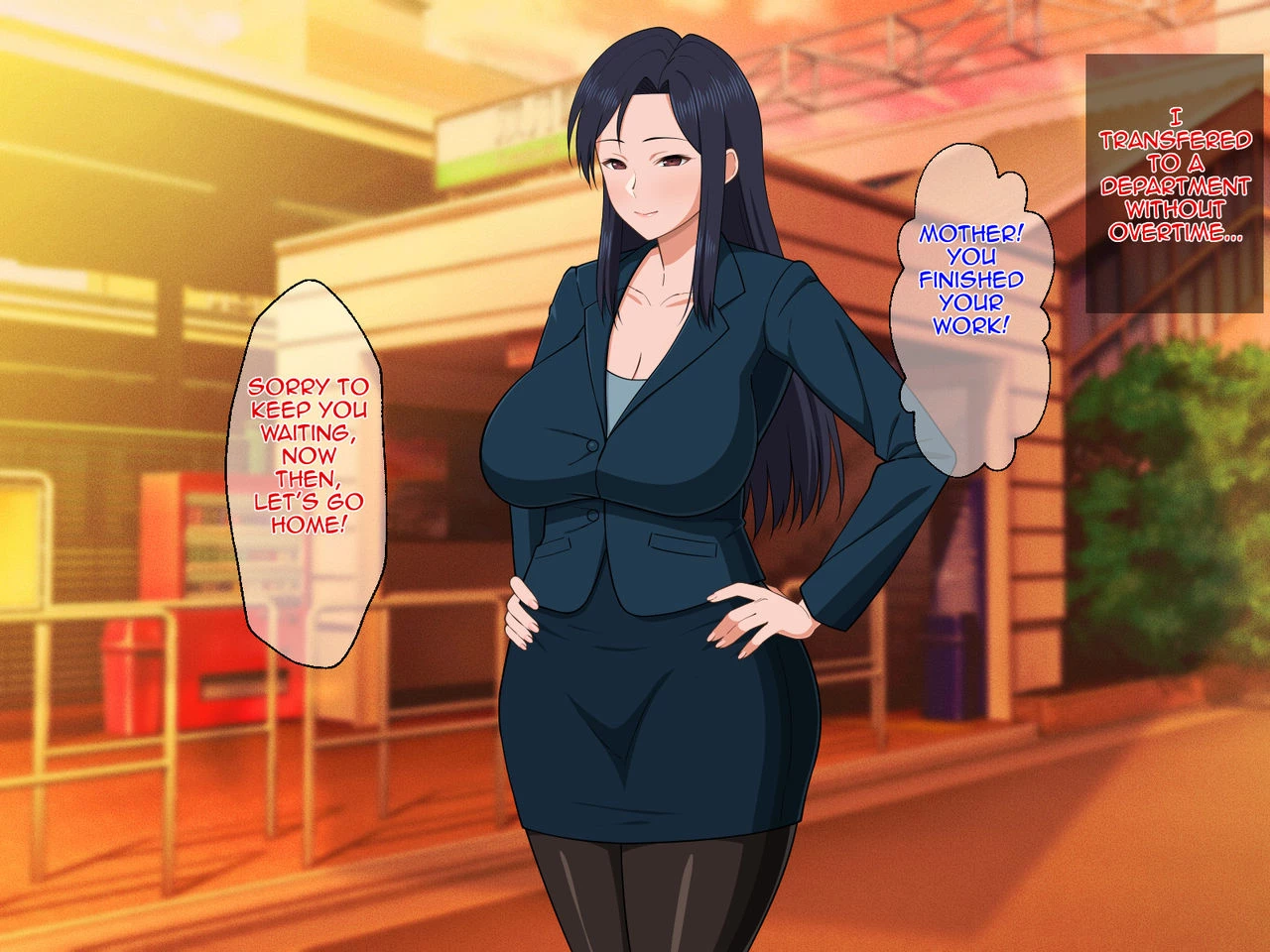 Shigoto Ningen de Kibishikatta Hahaoya wa Musuko to no Kinshin Koubi de Midara ni Aeide Jusei SuruStrict Workaholic Mother is Gasping L image number 96