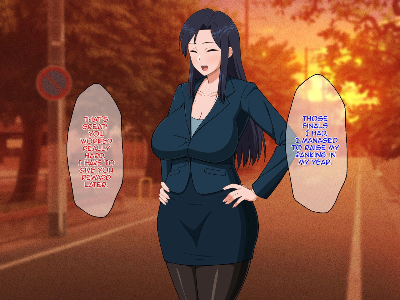 Shigoto Ningen de Kibishikatta Hahaoya wa Musuko to no Kinshin Koubi de Midara ni Aeide Jusei SuruStrict Workaholic Mother is Gasping L image number 97