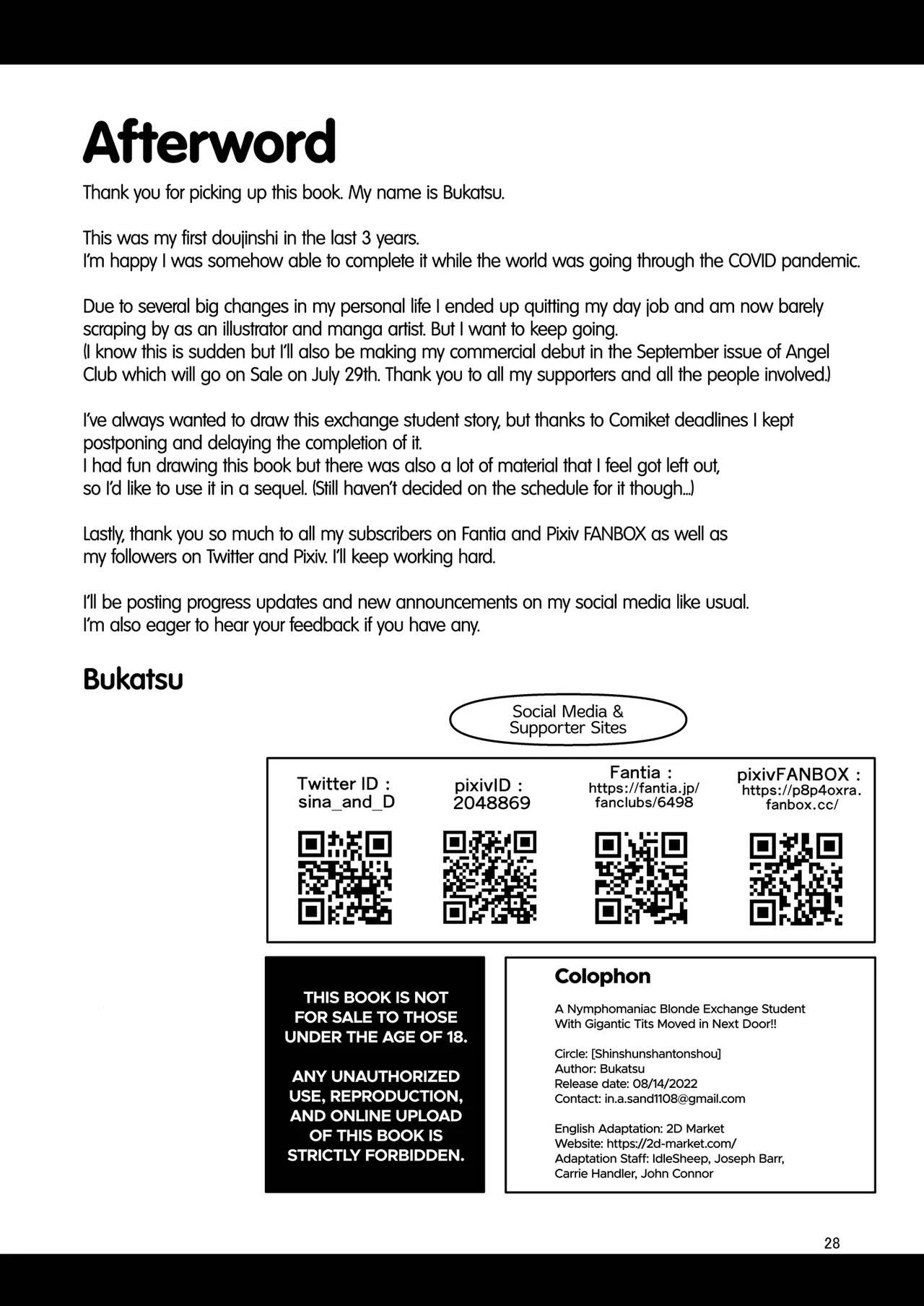 A Nymphomaniac Blonde Exchange Student with Gigantic Tits Moved in Next Door!! image number 29