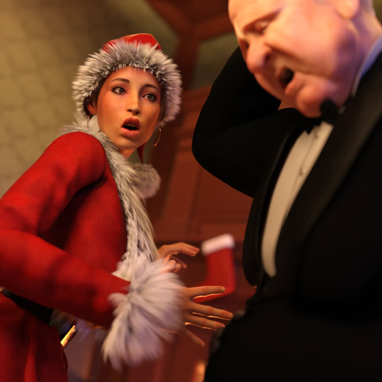 Lara Croft in  Christmas Gift  Winston image number 28