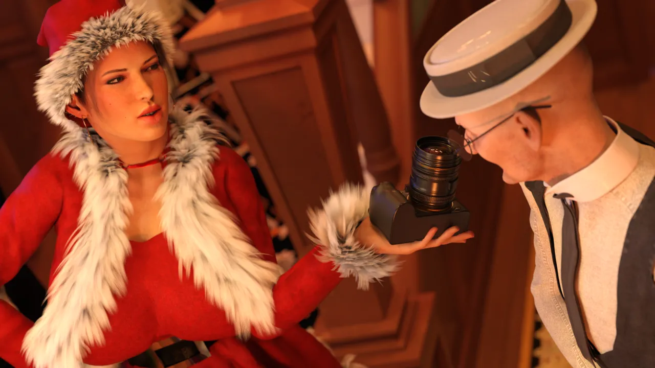Lara Croft in  Christmas Gift  Winston image number 32
