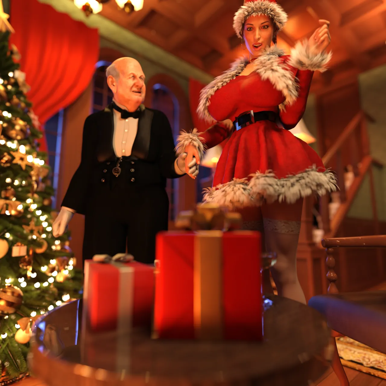 Lara Croft in  Christmas Gift  Winston image number 3
