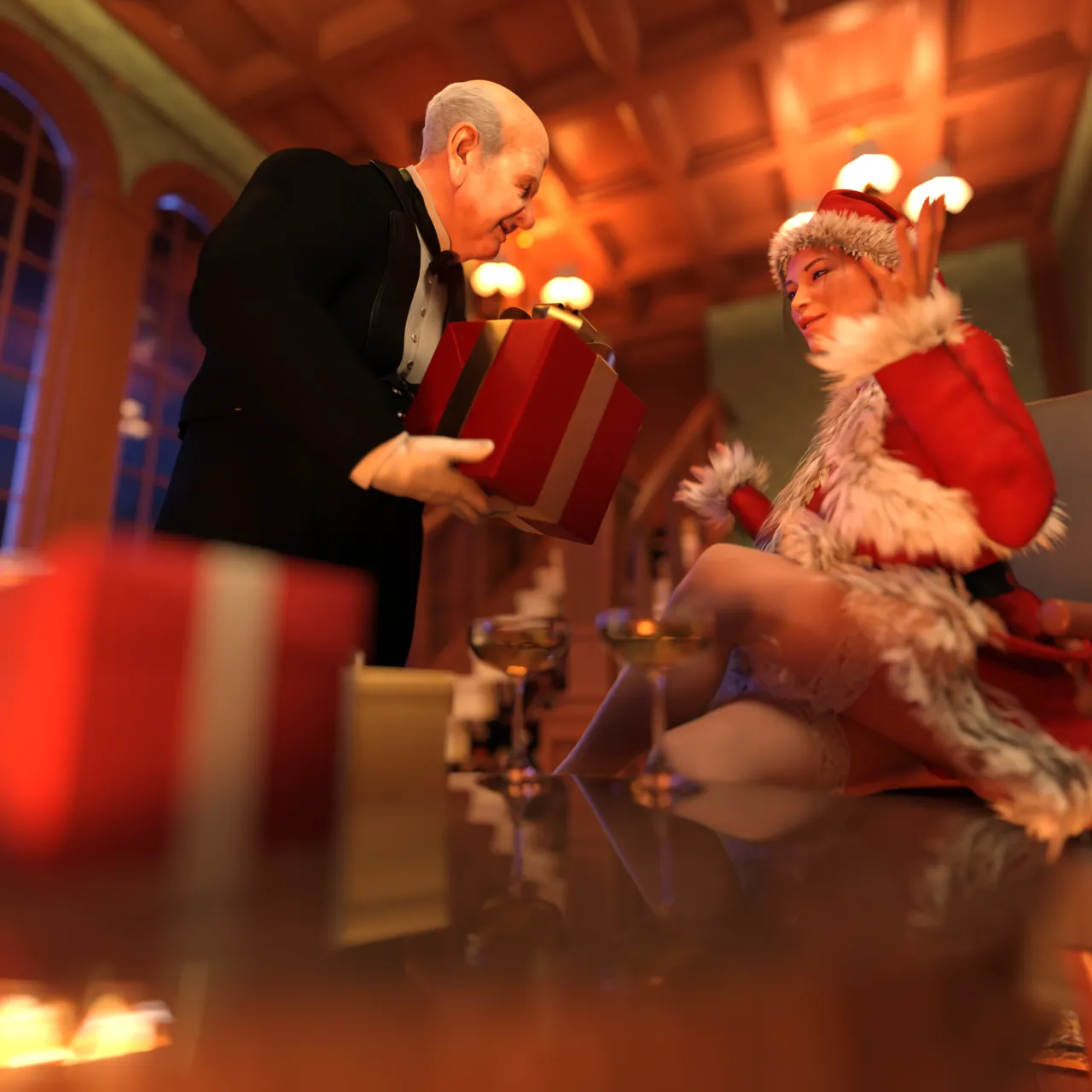 Lara Croft in  Christmas Gift  Winston image number 4
