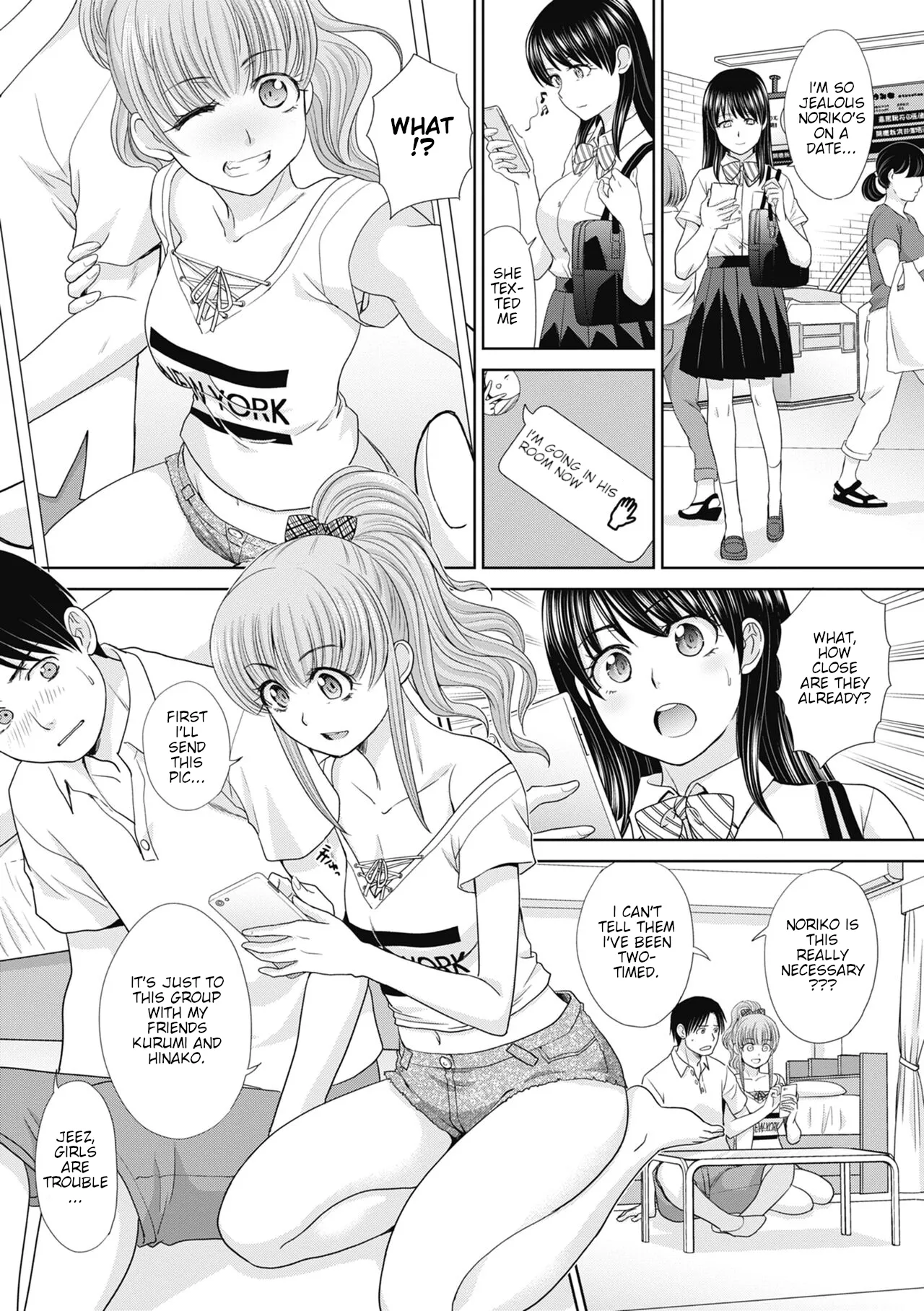 I had sex with my sister and then I had sex with her friends  Imouto to Yatte Shimattashi, Imouto no Tomodachi to mo Yatte Shimatta image number 4