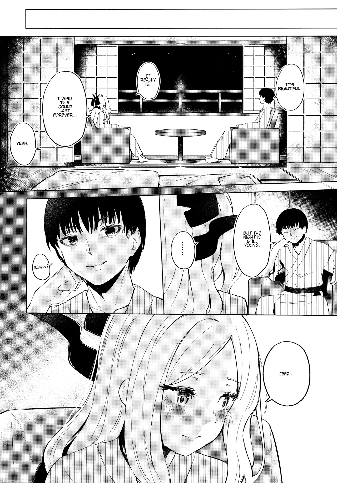 Going to a steamy private outdoor hot spring with a clingy chairwoman image number 14