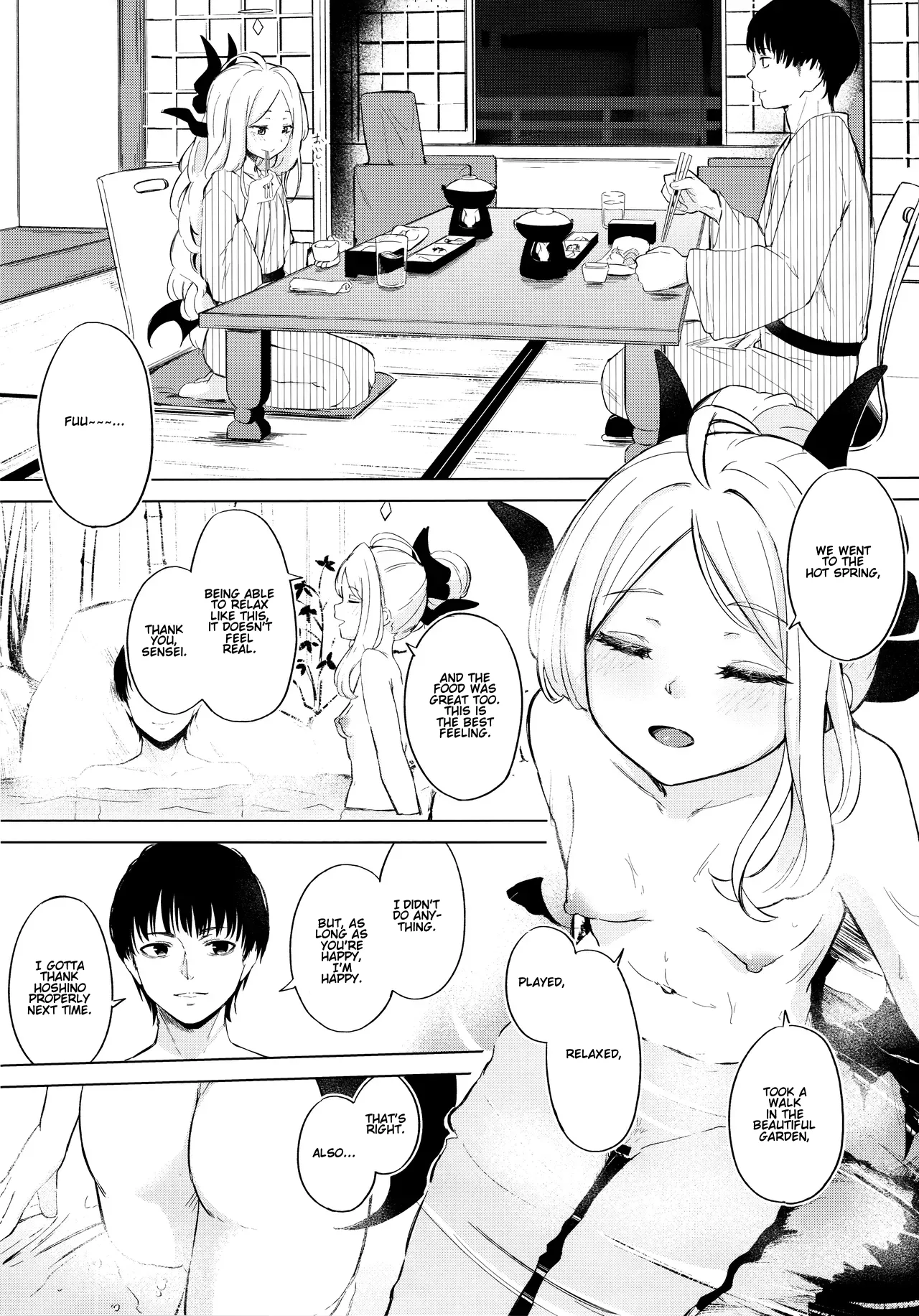 Going to a steamy private outdoor hot spring with a clingy chairwoman image number 6