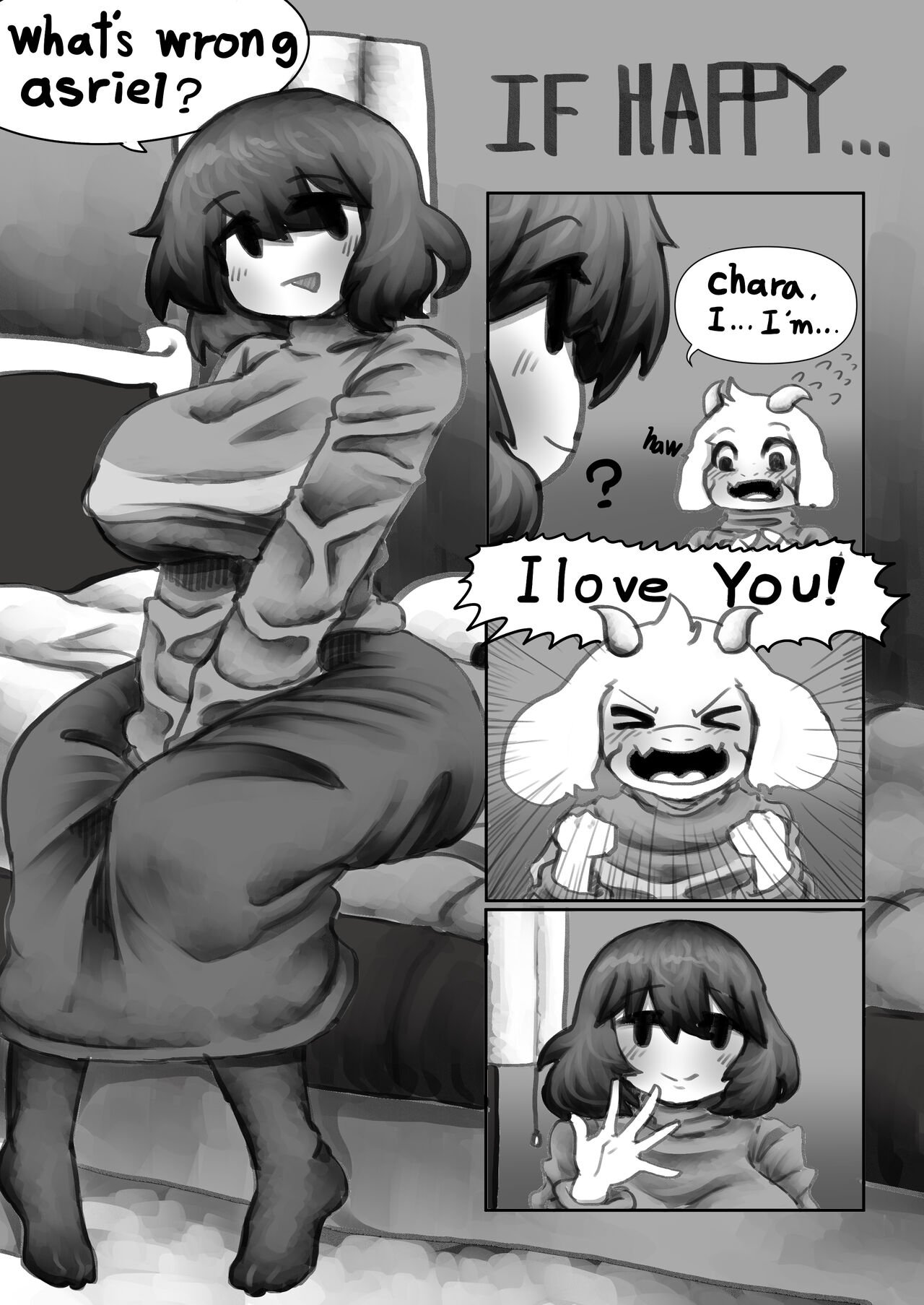 whitewo1f - IF HAPPY (undertale) image number 1